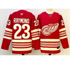 Adult Mens Lucas Raymond Red Stitched Jersey